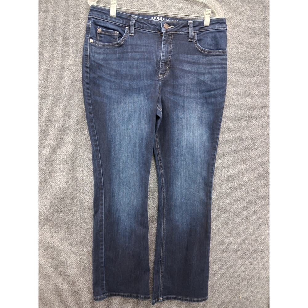 Riders By Lee Jeans Womens 12P Mid Rise Bootcut Dark Wash